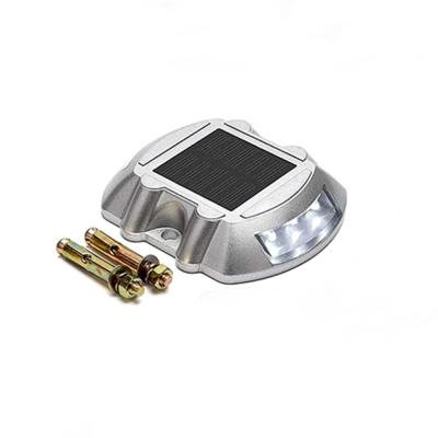 China Aluminum Alloy+PC Wireless Solar Ground Outdoor Underground Led Platform Driveway Lights Solar Road Studs Light for sale