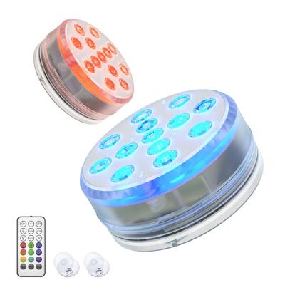 China JACKYLED Pool 16 Colors Submersible Led IP68 Light With Suction Cup Outdoor Garden Pool Lamp for sale