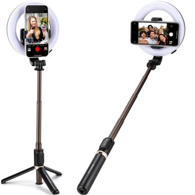 China JACKYLED Selfie Ring Lights PORTABLE Hot Sale 6 Inch With Tripod Stand Selfie Video Stick Led Ring Light for sale