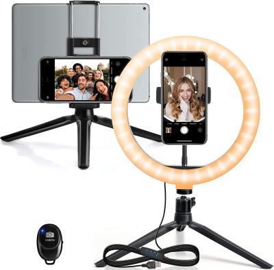 China Home Lighiting Use JACKYLED 12inch Ring Light with Tripod and Phone Holder Compatible for iPad LED Ring Light for sale