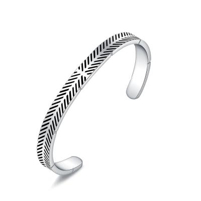 China High Quality Hiphop Stainless Steel Bangle Cuff Bracelet For Men for sale