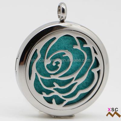 China 316L Stainless Steel Jewelry Necklace Aromatherapy Aroma Fragrance Perfume Essential Oil Diffuser Pendant Necklace for sale