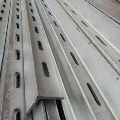 China Corrosion Resistant Galvanized Slotted Angle Iron For Industrial Applications for sale