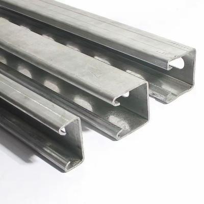 China Cutting 50mm-300mm Q195-Q345 Hot Rolled / Cold Rolled Metal Strut Channel for Construction for sale