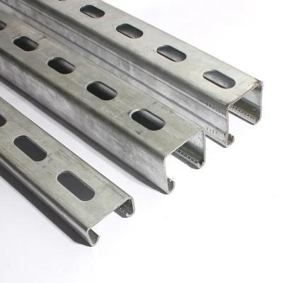 China Perforated Metal Strut Channel in GB/T 700-2006/ASTM A36/JIS G3101 Standards for sale