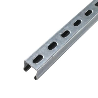 China GB/T 700-2006 Standard Hot Rolled Galvanised Slotted Channel Carbon Steel C Shaped Decoiled Metal Structural Channel for sale