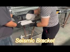 500 lbs load capacity galvanized seismic brackets earthquake resistant wall mount unistrut seismic