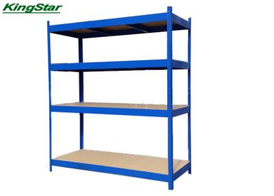 China O shelving industrial azul de Boltless pesado leva com borda curvada, comprimento de 180cm à venda