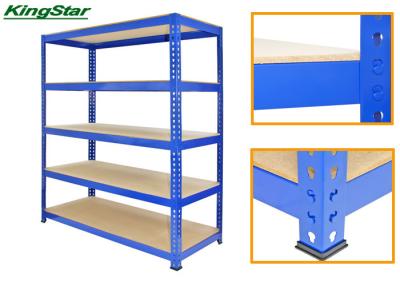 China 122cm Long Boltless Garage Shelving , Metal Storage Shelving Units 220 Kg Capacity for sale