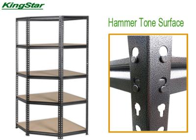 중국 5 선반 볼트리스 저장 선반설치 체계 150kg 수용량 ZBeam, Hammerton를 모서리를 내십시오 판매용