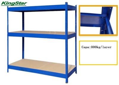 China shelving industrial de Boltless da capacidade 800Kg com borda abarrotado, profundidade de 600mm à venda