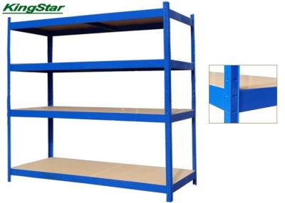 China cremalheira do armazenamento de Boltless da capacidade 300kg, 4 do metal camadas do sistema do shelving ajustável à venda