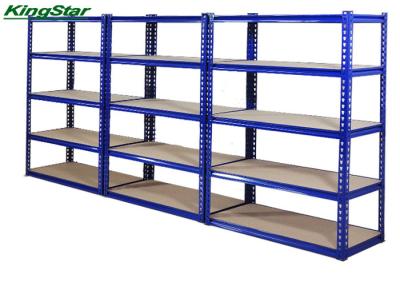 China 175Kg Capacity Rivet Boltless Garage Shelving Group , Powder Coated Finish for sale