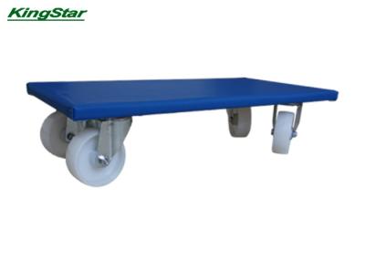 China Blue Anti - Slip Transport Roller Wheeled Dolly For Moving Furniture , Heavy Duty 4 Wheel Dolly for sale