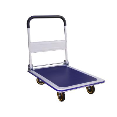 China Luxury Foldable Platform Hand Truck Trolley /dolly/cart/handcart 300kg capacity Included Comfortable Grip Mute wheel for sale