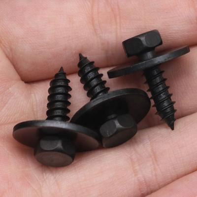 China High Quality Automotive Parts J260 Rivet Fastener Fixed Auto Body Fender Screws Cross Self Tapping Metal Screws PE Plastic Bags for sale