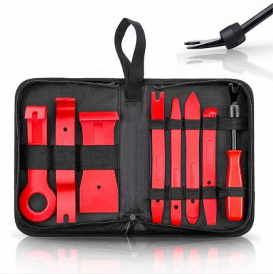 China Remove Cuts Blue/Red 8PCS Car Panel Door Audio Trim Removal Tool Kit Removal Tools Hand Removal Tool Kit for sale