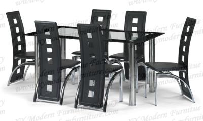 China hot sell rectangle glass dining table for sale