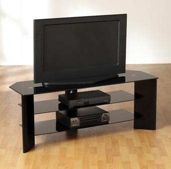 China contemporary black tempered glass tv stand xyts-027 for sale