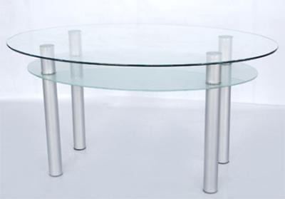 China oval glass dining table xydc-038 for sale