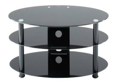 China black oval glass tv stand xyts-237 for sale