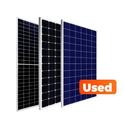 China Used Solar Panels 270W 275W 280W 290W 300W 310W 320W 350W 370W 380W 400W 420W 440W 158.75mmx158.75mm Second Hand Solar Panel Price for sale