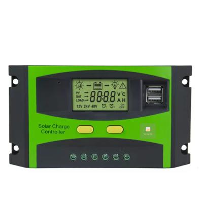 China Charger Controller Pnsolare Factory Lcd Show 60A Regulator 24V 12V PWM mppt 72v Charge Controller High Voltage Boost for sale