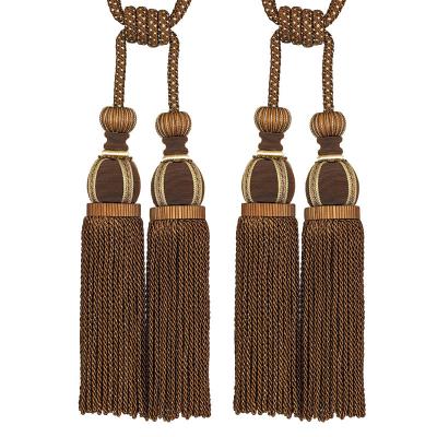 China Easy To Wear And Change Product OEM Hot Selling Handmade Curtain Tieback Tassel for sale