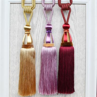 China Easy to wear and change factory direct sales new style custom curtain tie backs tassel for sale