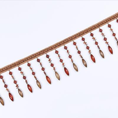 China Easy To Wear And Change Fashion Design Beaded Shade Fringe for sale