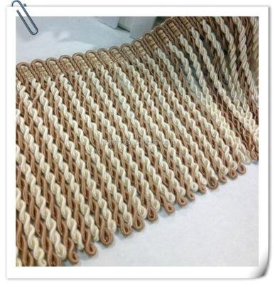 China Easy To Wear And Change Stylish Bullion Fringe Polyester Fringe Trim For Decorative Flag Fringe for sale