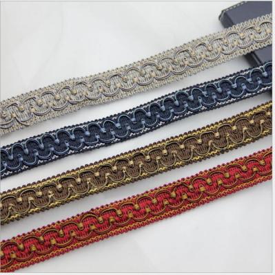 China Easy To Wear And Change Decorative Home Textile 3cm Polyester Sofa Braid Braid for sale