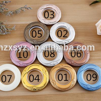 China Wholesale Plastic Self-locking ABS Curtain Rod Eyelet Curtain Ring Home Window Curtain Decoration for sale