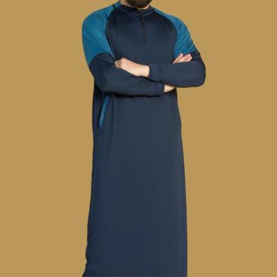 China Muslim Polyester Limanying Factory Supply High Quality Polyester With Zipper And Side Pockets Mens Thobe Islamic for sale