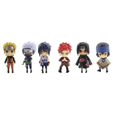 China Factory Price Narutos 6pcs/set Wholesale Japanese Cartoon Anime Stock Number Waterproof for sale