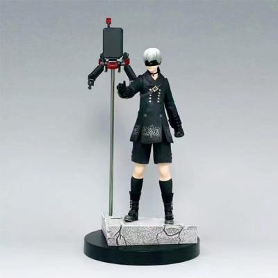 China Cartoon Toy Game Goddess Nier Automata Action Number 2b Miss Interchangeable Head Boxed Toy Hand-Down Model for sale