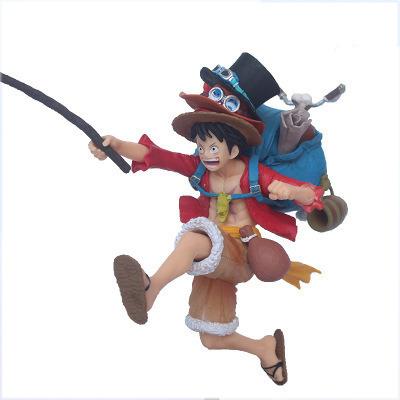 China Toy Wholesale New Product Anime Cartoon Figure One Piece PVC Backpack Luffy One Piece Action Figure for sale