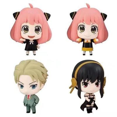 China Cartoon Toy 4pcs/set Anime Figure Set Spy Family Figure Set Action Figure Anime Model Dolls Toy Gifts For Kids for sale