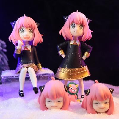 China Custom Factory Figure Standing PVC Funny Face Changing Expression Anime Action Number Toy Doll for sale