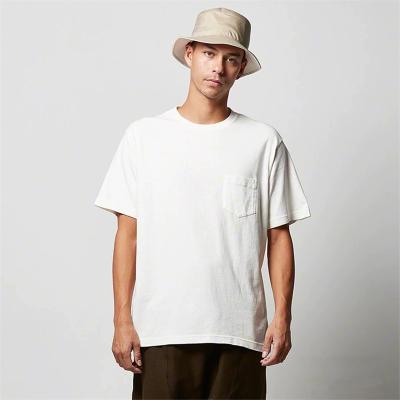 China Custom Made Summer Anti-Wrinkle Men's Cotton Shorts Short Sleeve Shirt Simple T-Shirt With Pockets for sale