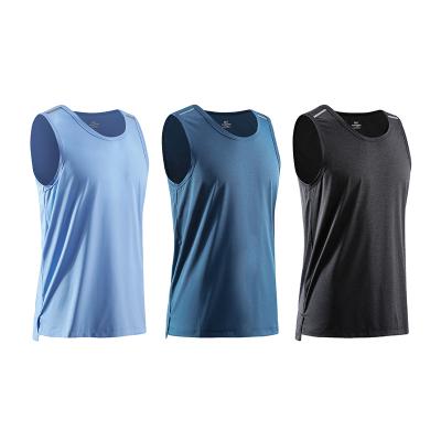 China QUICK DRY Men's Travel Singlet Muscle Boys New Product Tank Top Bodybuilding Fitness Fitness Running Gym Logo Tank Top Custom Made for sale