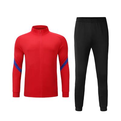 China Breathable Wholesale Full Zipper Tracksuit Pants Clubs Training Soccer Tracksuit Men Soccer Jacket Pants Set for sale