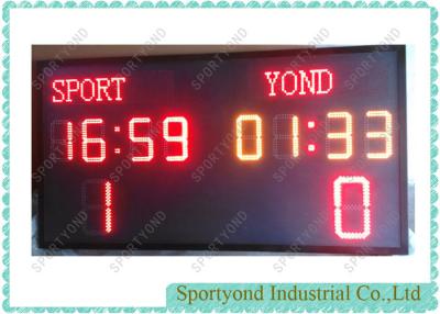 China LED Football Electronic Scoreboard with timer for sale