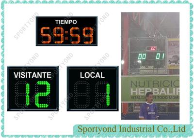 China Football Electronic Scoreboards with Customized Scores Card for sale