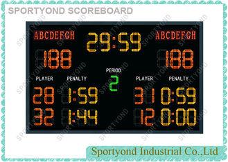 China 3 X 1.8m Handball Scoreboard Playroom Electronic Scoring Maker for sale