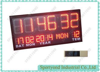 China Temperature and Date with Led Digital Clock Display , Ultra Bright red LED for sale