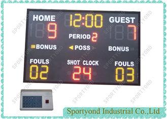 China Wireless Gymnasium LED Electronic Basketball Scoreboard Sports In College for sale