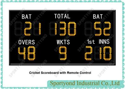 China Outdoor Electronic Cricket Scoreboard With Remote Control for sale