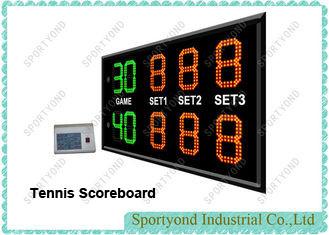 China Aluminum Housing , Red / Green Electronic Tennis Scoreboard With Remote Control for sale