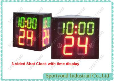 China Three-Sided shot clock with period time for basketball game for sale